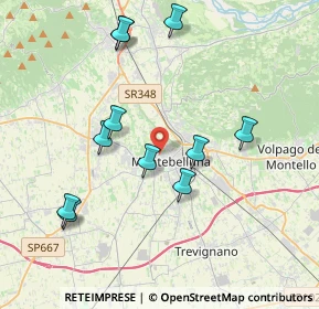 Mappa Via Fontebasso, 31044 Montebelluna TV, Italia (3.93545)