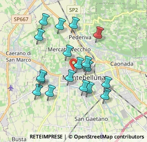 Mappa Via Fontebasso, 31044 Montebelluna TV, Italia (1.655)
