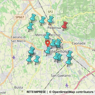 Mappa Via Monte Valderoa, 31044 Montebelluna TV, Italia (1.65722)