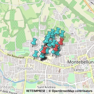 Mappa Via Monte Civetta, 31044 Montebelluna TV, Italia (0.21923)