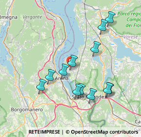 Mappa Via Val Castellana, 21021 Angera VA, Italia (7.38333)