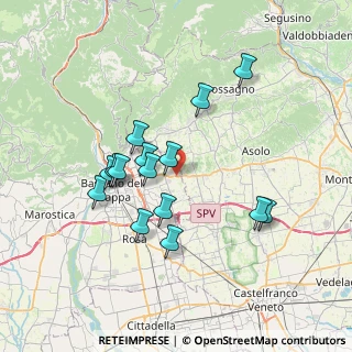 Mappa Via della Vittoria, 36065 Mussolente VI, Italia (6.50867)