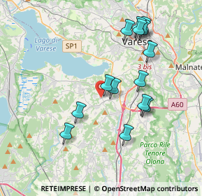 Mappa Via Cottalorda, 21022 Azzate VA, Italia (3.71571)