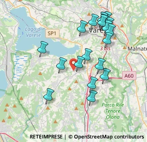 Mappa Via Cottalorda, 21022 Azzate VA, Italia (3.8995)