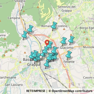 Mappa Via Santa Chiara, 36061 Bassano del Grappa VI, Italia (1.57667)