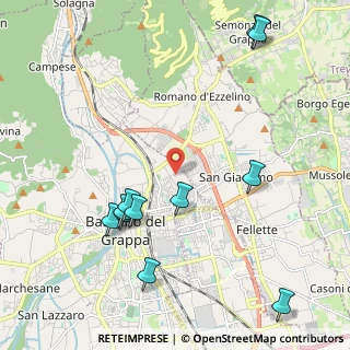 Mappa Via Santa Chiara, 36061 Bassano del Grappa VI, Italia (2.44727)