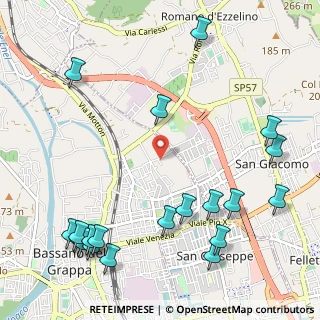 Mappa Via Santa Chiara, 36061 Bassano del Grappa VI, Italia (1.441)