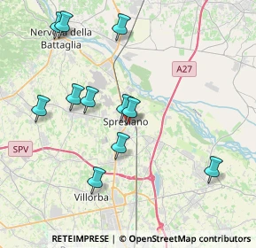 Mappa Via Giuseppe Verdi, 31027 Spresiano TV, Italia (3.97727)