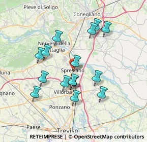 Mappa Via Giuseppe Verdi, 31027 Spresiano TV, Italia (6.63733)