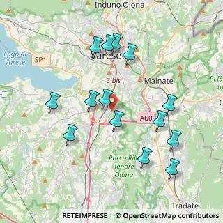 Mappa Via Enrico Fermi, 21045 Gazzada Schianno VA, Italia (3.93143)
