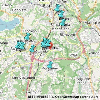 Mappa Via Enrico Fermi, 21045 Gazzada Schianno VA, Italia (1.82615)