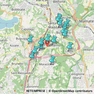 Mappa Via Enrico Fermi, 21045 Gazzada Schianno VA, Italia (1.5925)