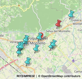 Mappa Via Capitania, 31040 Volpago del Montello TV, Italia (1.93667)