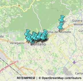 Mappa Via Capitania, 31040 Volpago del Montello TV, Italia (0.8125)