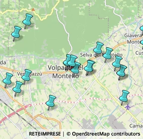 Mappa Via Capitania, 31040 Volpago del Montello TV, Italia (2.2255)