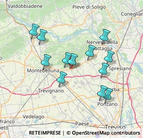Mappa Via Capitania, 31040 Volpago del Montello TV, Italia (6.52083)
