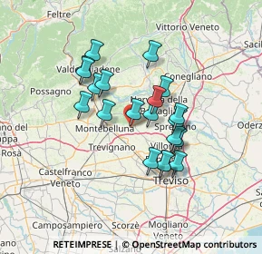 Mappa Via Capitania, 31040 Volpago del Montello TV, Italia (10.9445)