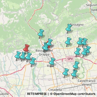 Mappa Via M. Buonarroti, 36060 Romano D'ezzelino VI, Italia (8.8025)