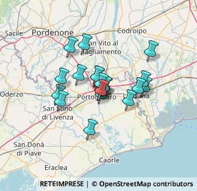 Mappa Via Alessandro Volta, 30026 Portogruaro VE, Italia (8.6315)