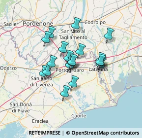 Mappa Via Alessandro Volta, 30026 Portogruaro VE, Italia (9.95526)