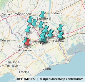 Mappa Via Alessandro Volta, 30026 Portogruaro VE, Italia (8.33)