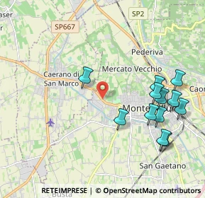 Mappa Via Bassanese, 31044 Montebelluna TV, Italia (2.21083)