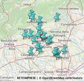 Mappa Via Cesare Battisti, 31044 Montebelluna TV, Italia (10.777)