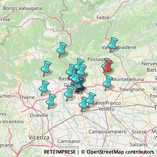 Mappa Via Veneto, 36060 Romano D'ezzelino VI, Italia (9.9115)
