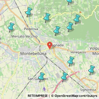 Mappa Via Tagliamento, 31044 Montebelluna TV, Italia (3.11583)