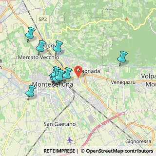 Mappa Via Tagliamento, 31044 Montebelluna TV, Italia (1.82833)