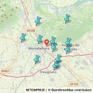 Mappa Via Tagliamento, 31044 Montebelluna TV, Italia (3.54417)