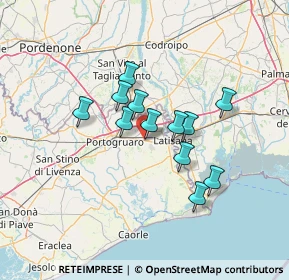 Mappa Via Aldo Moro, 30025 Fossalta di Portogruaro VE, Italia (10.16833)