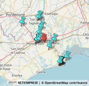 Mappa Via Aldo Moro, 30025 Fossalta di Portogruaro VE, Italia (12.08833)