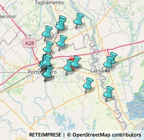 Mappa Via Aldo Moro, 30025 Fossalta di Portogruaro VE, Italia (6.43632)