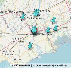 Mappa Via Antonio Canaletto, 30026 Portogruaro VE, Italia (9.70714)