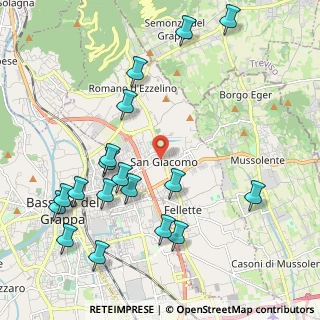 Mappa ZILIO GIOVANNI, 36060 Romano D'ezzelino VI, Italia (2.40278)