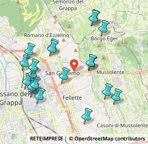 Mappa Via Fiorolle, 36060 Romano D'ezzelino VI, Italia (2.1515)