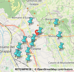 Mappa Via Fiorolle, 36060 Romano D'ezzelino VI, Italia (2.04385)