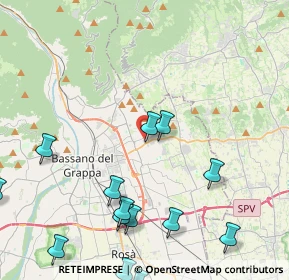 Mappa Via Fiorolle, 36060 Romano D'ezzelino VI, Italia (5.72733)