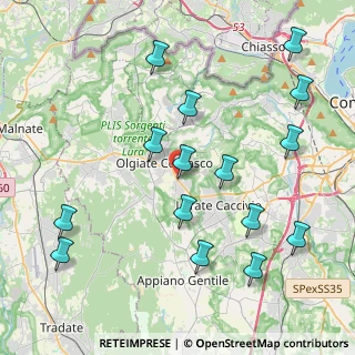 Mappa Viale Trieste, 22077 Olgiate Comasco CO, Italia (4.58688)