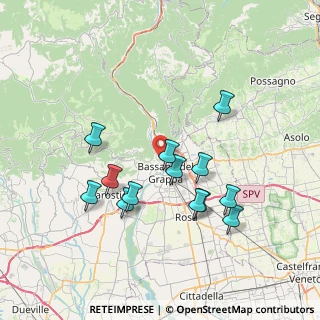 Mappa Via Sant' Ignazio, 36061 Bassano del Grappa VI, Italia (6.89462)
