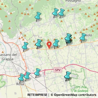 Mappa Via S. Martino, 31020 San Zenone degli Ezzelini TV, Italia (4.47667)