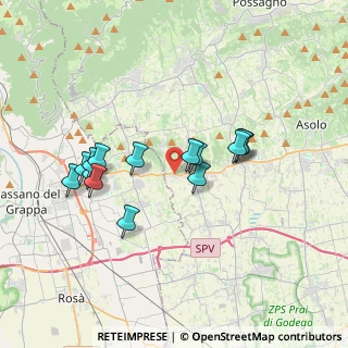 Mappa Via S. Martino, 31020 San Zenone degli Ezzelini TV, Italia (3.21429)