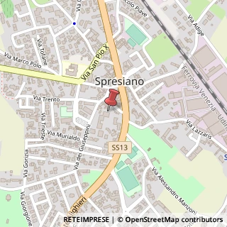 Mappa Piazzetta Alcide De Gasperi, 3, 31027 Spresiano, Treviso (Veneto)