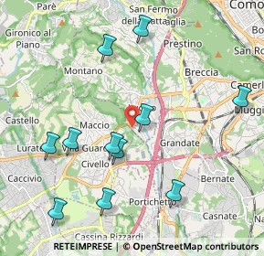 Mappa 22079 Montano Lucino CO, Italia (2.19182)