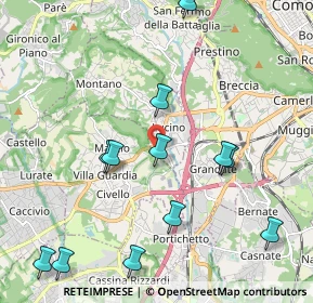 Mappa Via Adda, 22079 Montano Lucino CO, Italia (2.33)