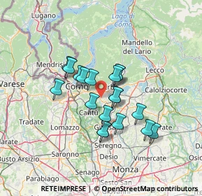 Mappa 22030 Orsenigo CO, Italia (10.05263)