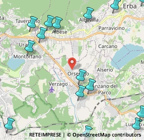 Mappa 22030 Orsenigo CO, Italia (3.06133)