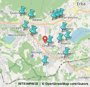Mappa 22030 Orsenigo CO, Italia (1.86929)