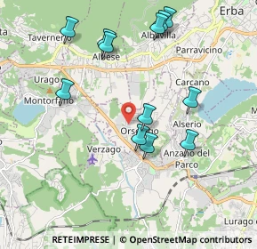 Mappa 22030 Orsenigo CO, Italia (1.98417)